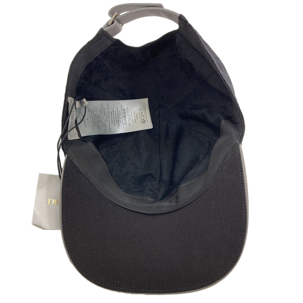 CHRISTIAN DIOR クリスチャンディオール ロゴ 帽子 コットン レディース 中古