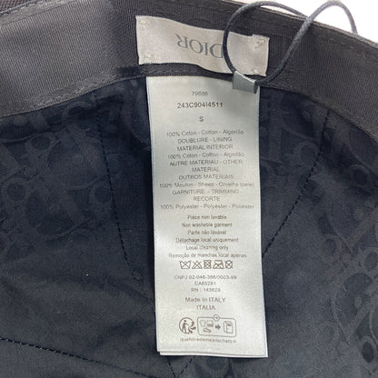 CHRISTIAN DIOR クリスチャンディオール ロゴ 帽子 コットン レディース 中古