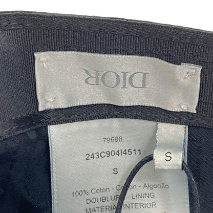 CHRISTIAN DIOR クリスチャンディオール ロゴ 帽子 コットン レディース 中古