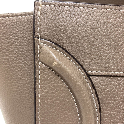 CELINE セリーヌ ラゲージマイクロ ハンドバッグ レザー レディース 中古