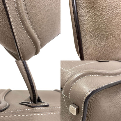CELINE セリーヌ ラゲージマイクロ ハンドバッグ レザー レディース 中古