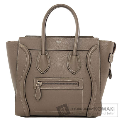 CELINE セリーヌ ラゲージマイクロ ハンドバッグ レザー レディース 中古
