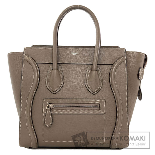 CELINE セリーヌ ラゲージマイクロ ハンドバッグ レザー レディース 中古