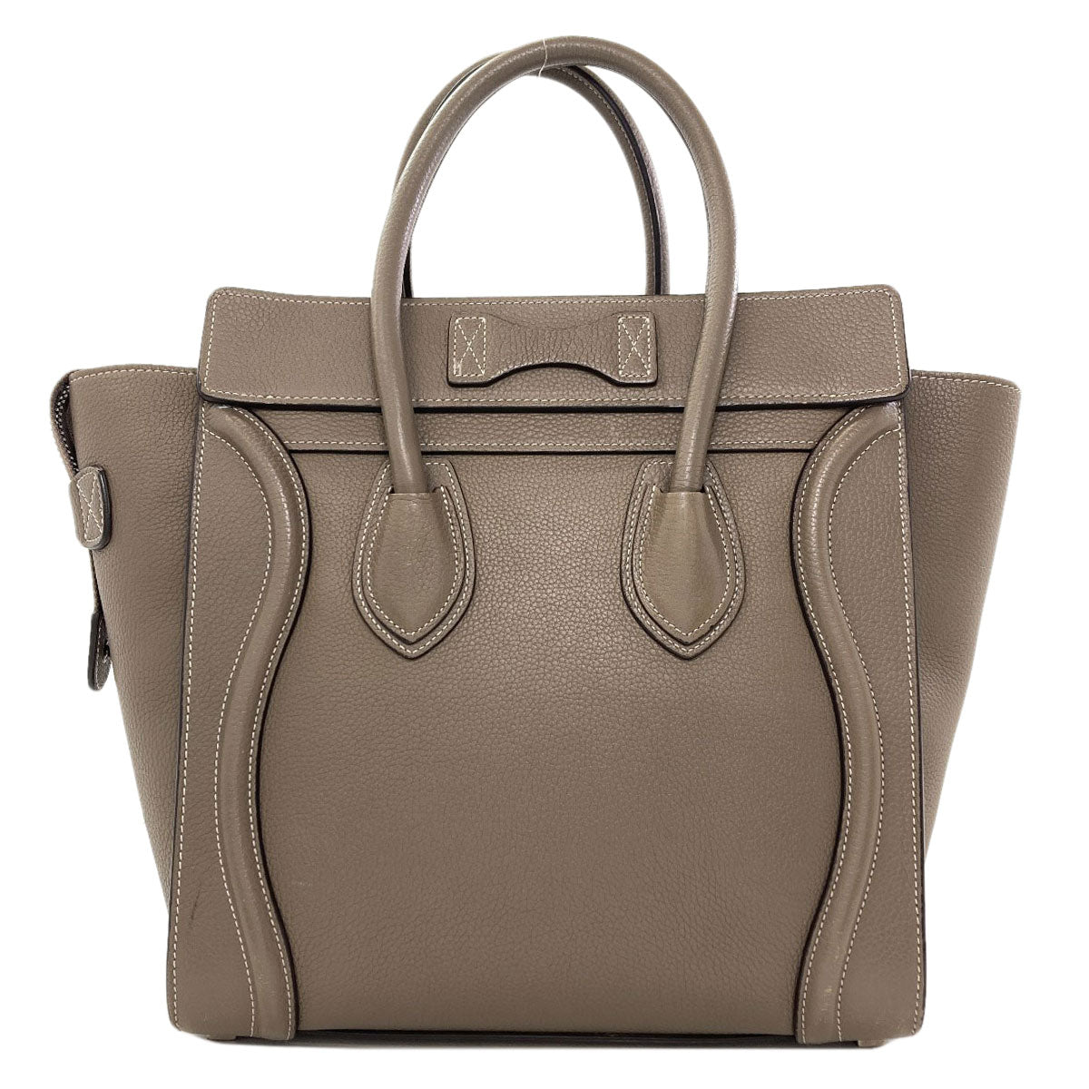 CELINE セリーヌ ラゲージマイクロ ハンドバッグ レザー レディース 中古