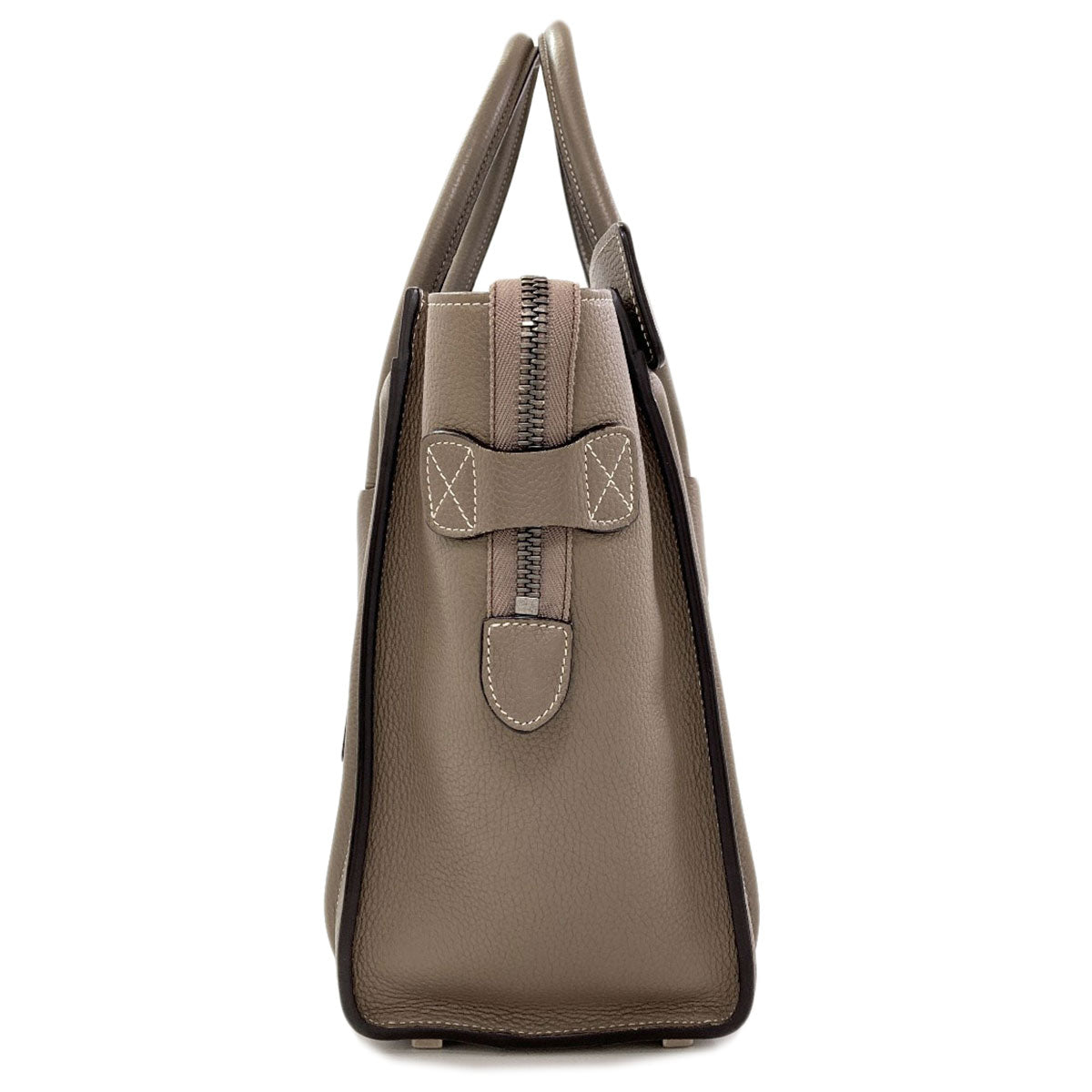CELINE セリーヌ ラゲージマイクロ ハンドバッグ レザー レディース 中古