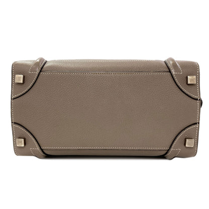 CELINE セリーヌ ラゲージマイクロ ハンドバッグ レザー レディース 中古