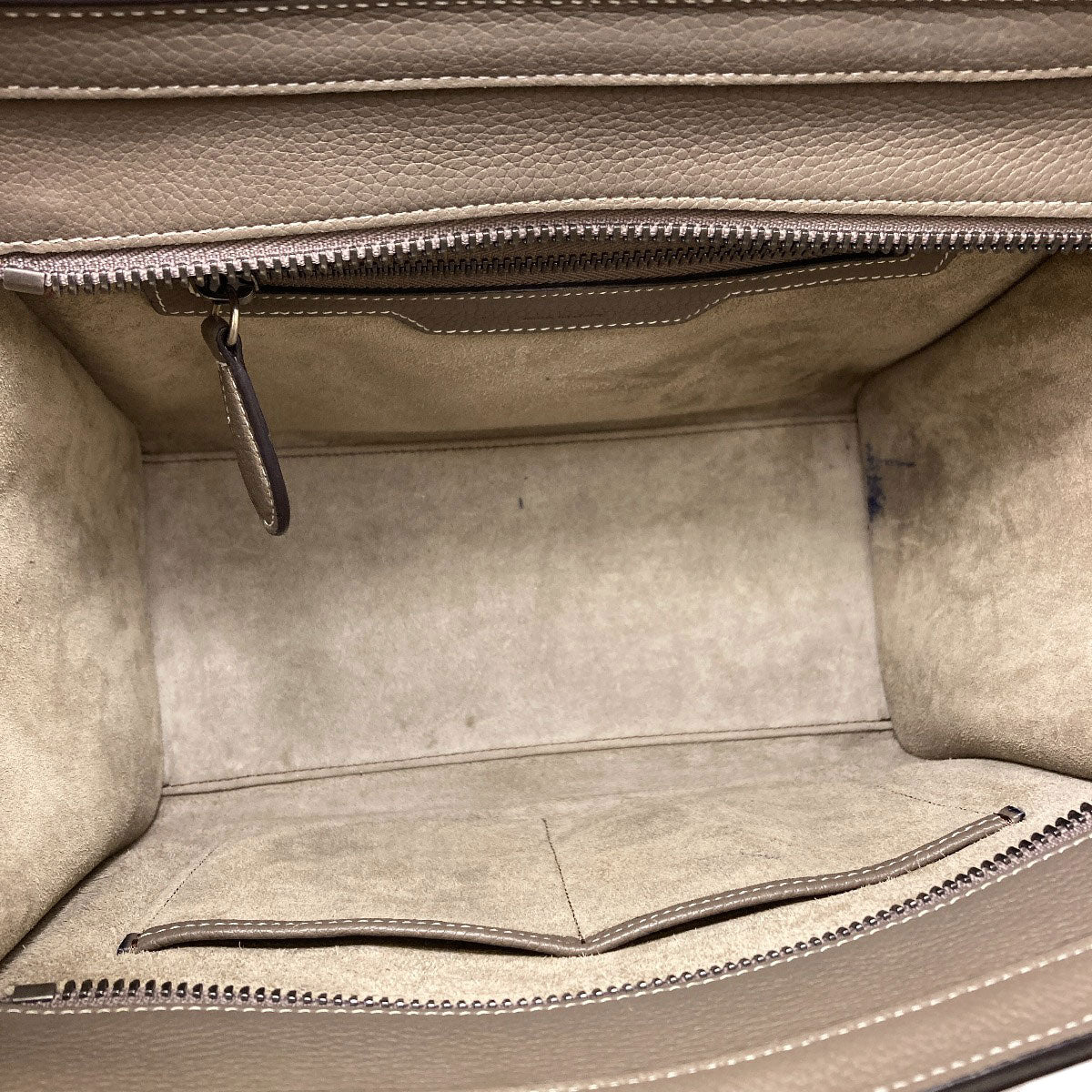 CELINE セリーヌ ラゲージマイクロ ハンドバッグ レザー レディース 中古
