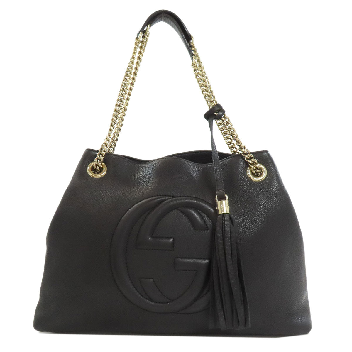 GUCCI グッチ 308982 ソーホー インターロッキングG トートバッグ レザー レディース 中古