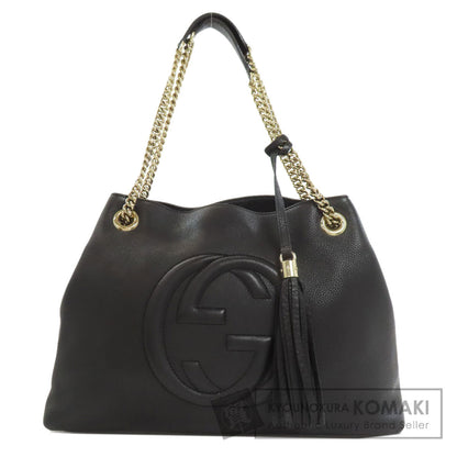GUCCI グッチ 308982 ソーホー インターロッキングG トートバッグ レザー レディース 中古