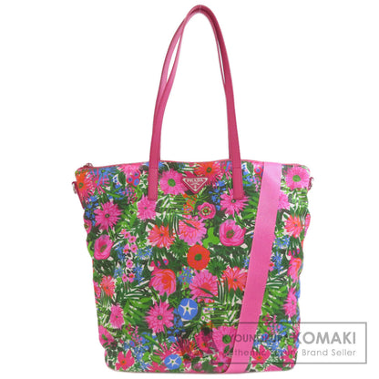 プラダ ロゴ金具 フラワー 2WAY トートバッグ 中古 商品画像1