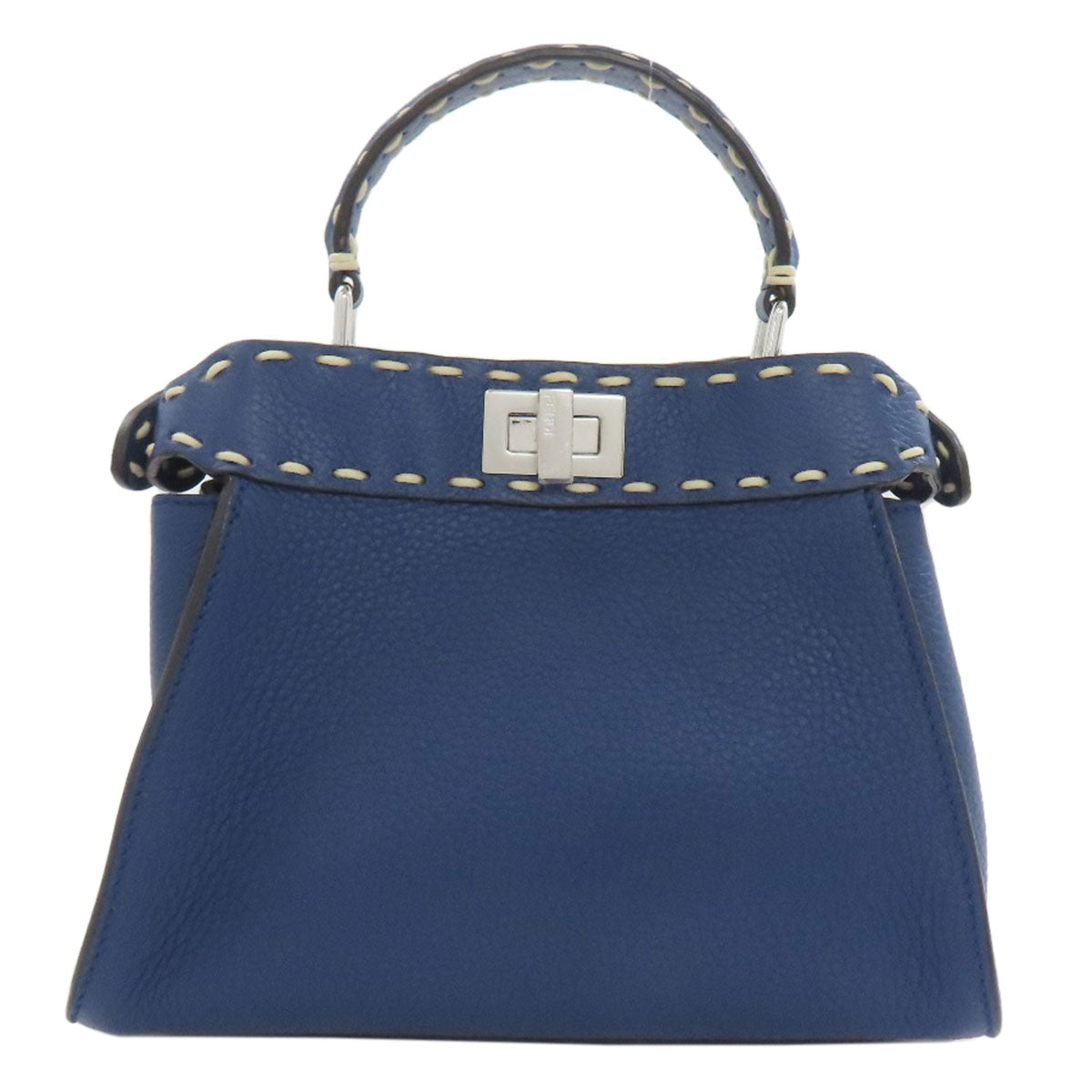 FENDI フェンディ ピーカブー ミニ セレリア 2WAY ハンドバッグ カーフ レディース 中古