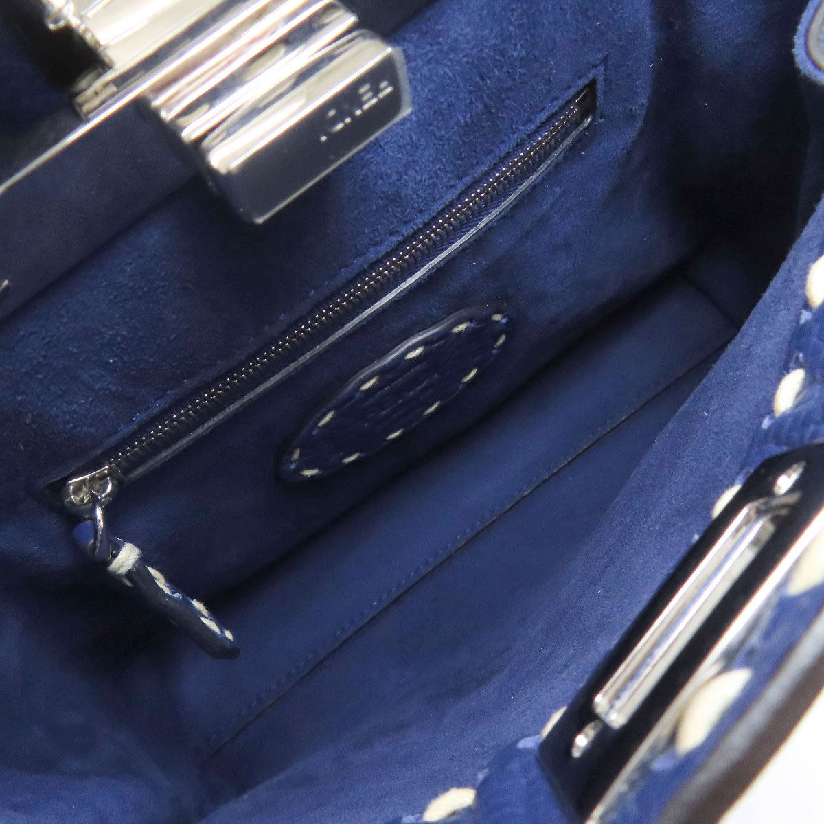 FENDI フェンディ ピーカブー ミニ セレリア 2WAY ハンドバッグ カーフ レディース 中古