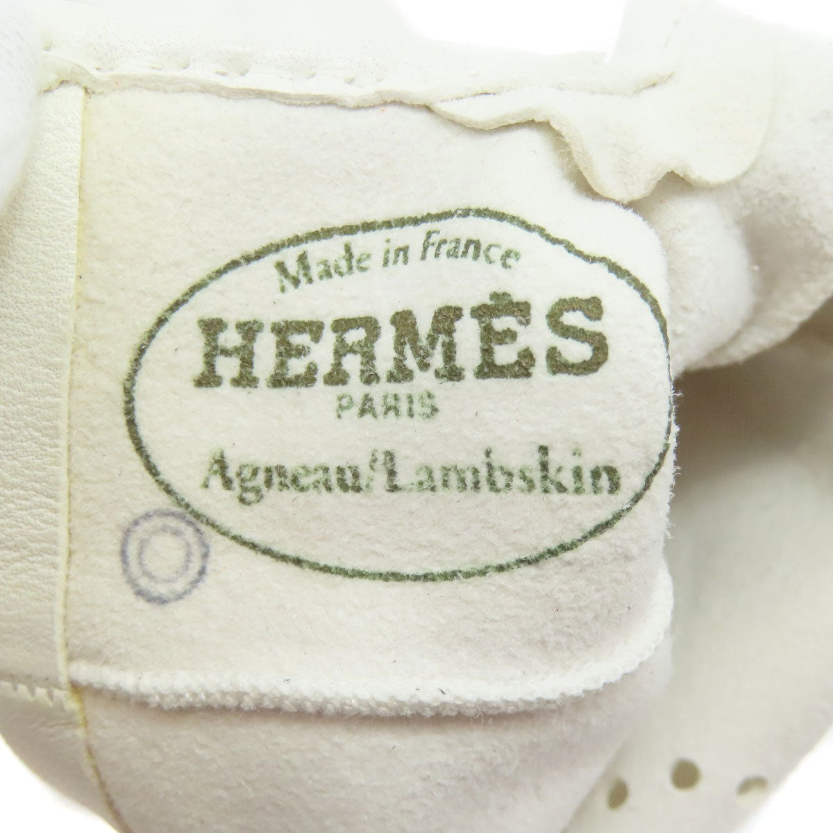 HERMES エルメス Hロゴ レザーグローブ グローブ シープスキン レディース 中古