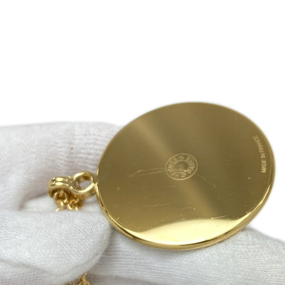 HERMES エルメス メダイユ ネックレス 金属製 レディース 中古