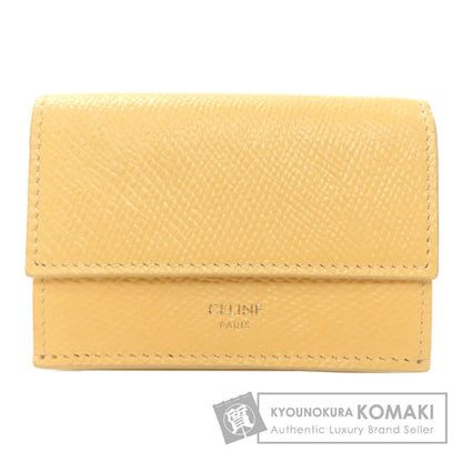 CELINE セリーヌ 三つ折り コンパクトウォレット 二つ折り財布（小銭入れあり） レザー レディース 中古