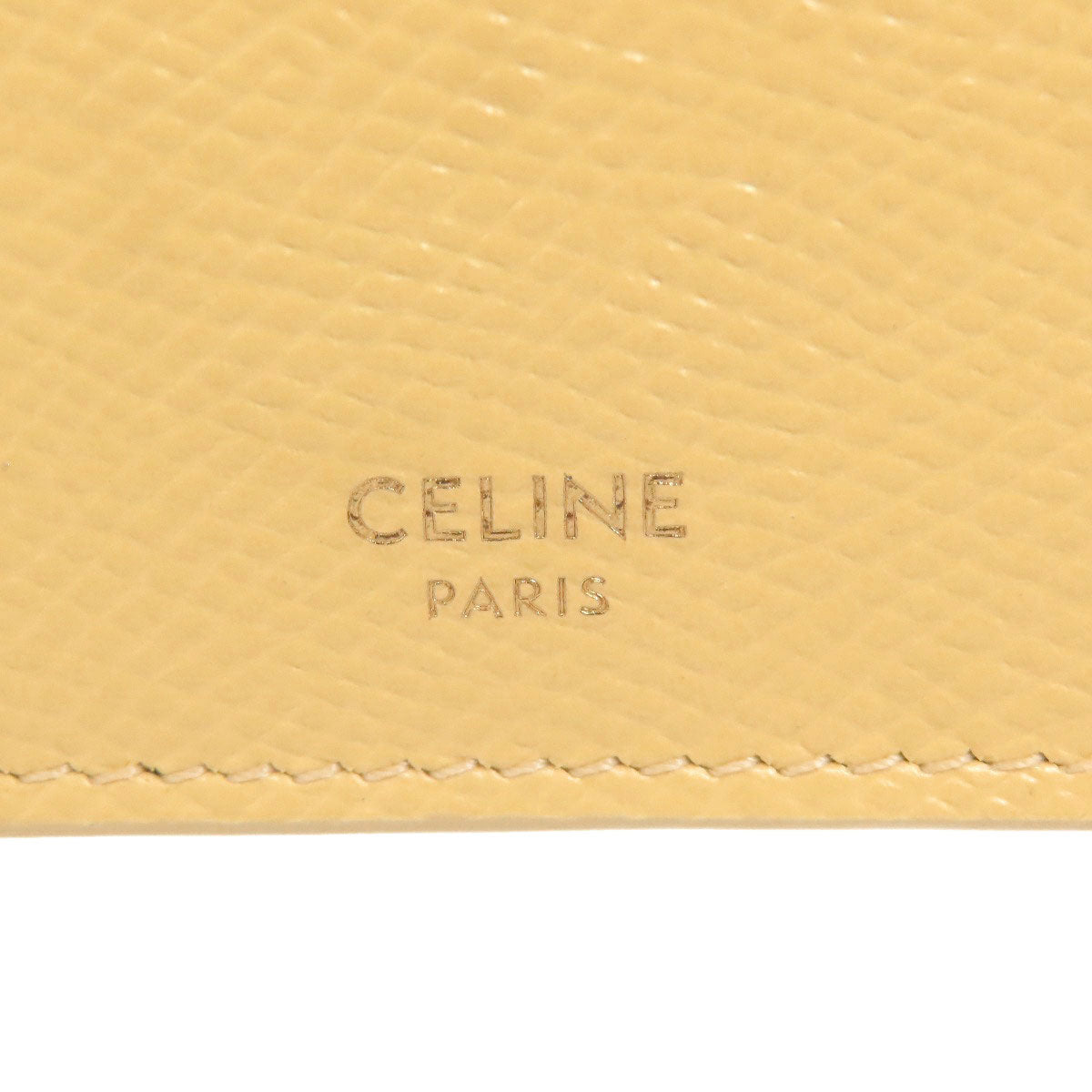 CELINE セリーヌ 三つ折り コンパクトウォレット 二つ折り財布（小銭入れあり） レザー レディース 中古