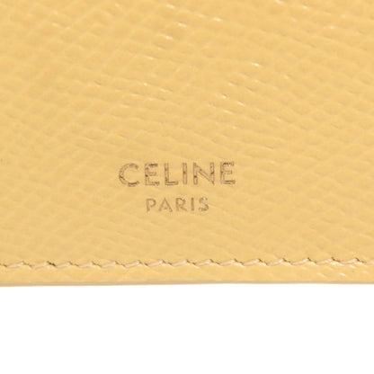 CELINE セリーヌ 三つ折り コンパクトウォレット 二つ折り財布（小銭入れあり） レザー レディース 中古