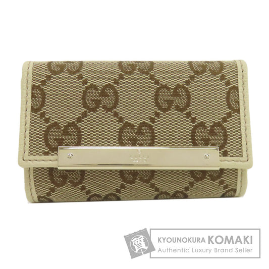 GUCCI グッチ 127048 GGキャンバス キーケース キャンバス レディース 中古