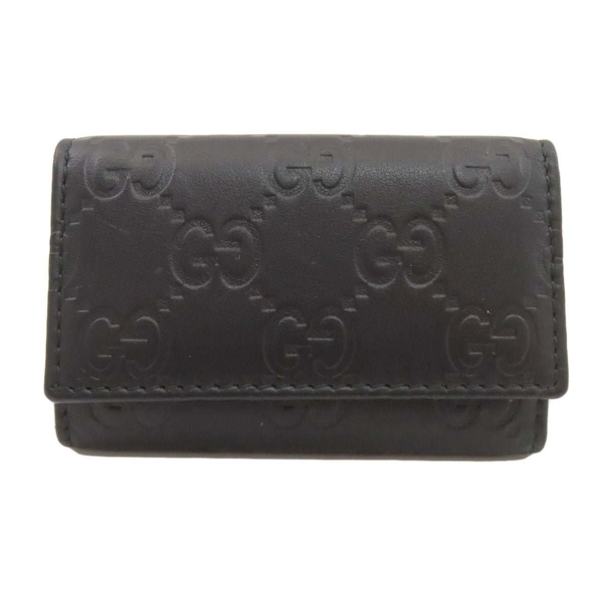 GUCCI グッチ 138093 GGシグネチャー シマ キーケース レザー レディース 中古