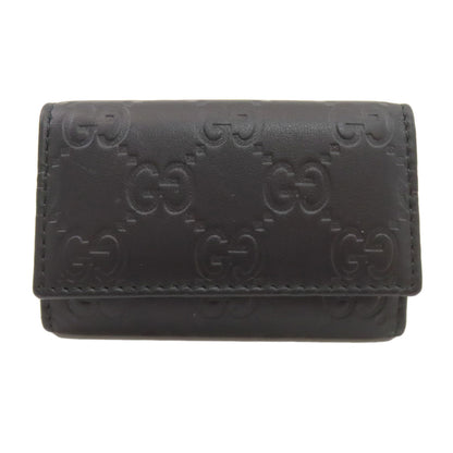 GUCCI グッチ 138093 GGシグネチャー シマ キーケース レザー レディース 中古