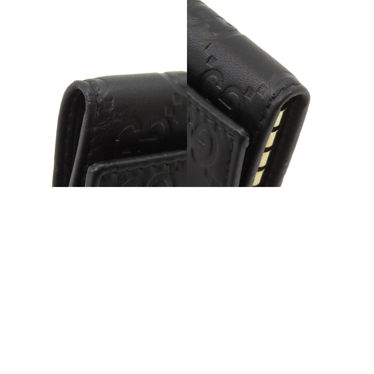 GUCCI グッチ 138093 GGシグネチャー シマ キーケース レザー レディース 中古