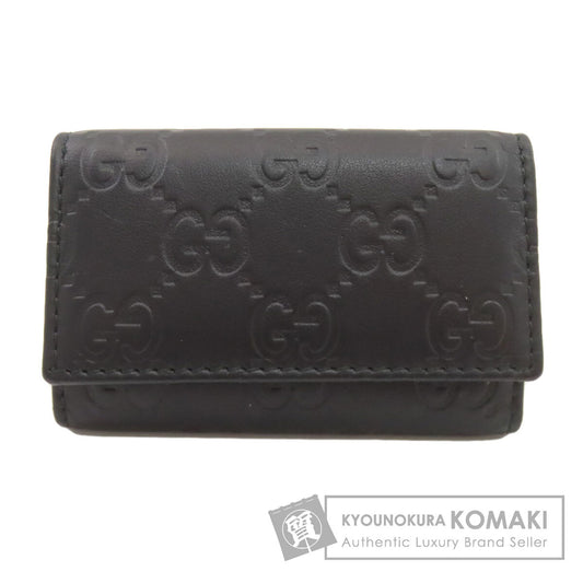 GUCCI グッチ 138093 GGシグネチャー シマ キーケース レザー レディース 中古