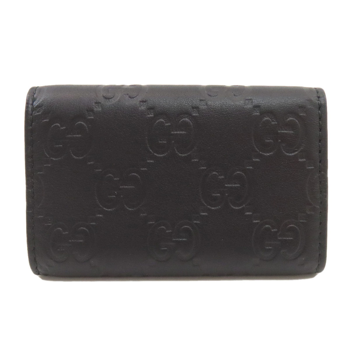 GUCCI グッチ 138093 GGシグネチャー シマ キーケース レザー レディース 中古