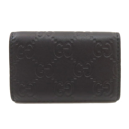GUCCI グッチ 138093 GGシグネチャー シマ キーケース レザー レディース 中古