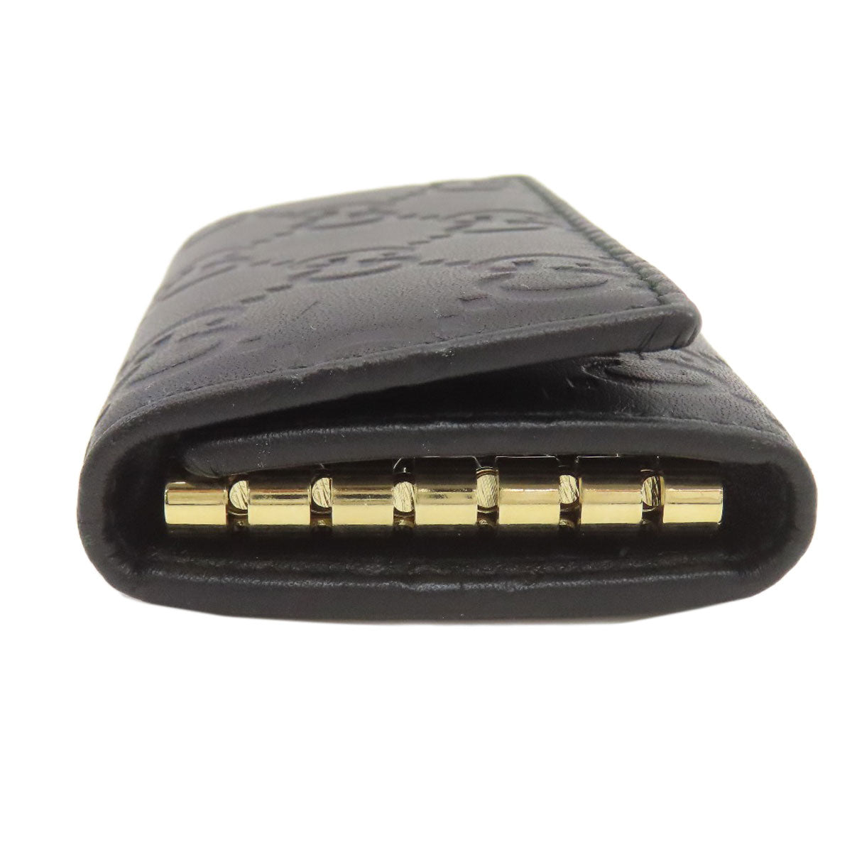 GUCCI グッチ 138093 GGシグネチャー シマ キーケース レザー レディース 中古