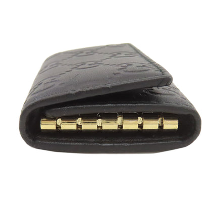 GUCCI グッチ 138093 GGシグネチャー シマ キーケース レザー レディース 中古