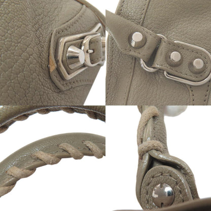 BALENCIAGA バレンシアガ 432831 クラシック メタリック エッジ シティS ハンドバッグ カーフ レディース 中古