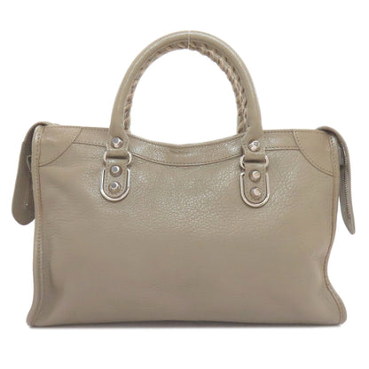 BALENCIAGA バレンシアガ 432831 クラシック メタリック エッジ シティS ハンドバッグ カーフ レディース 中古
