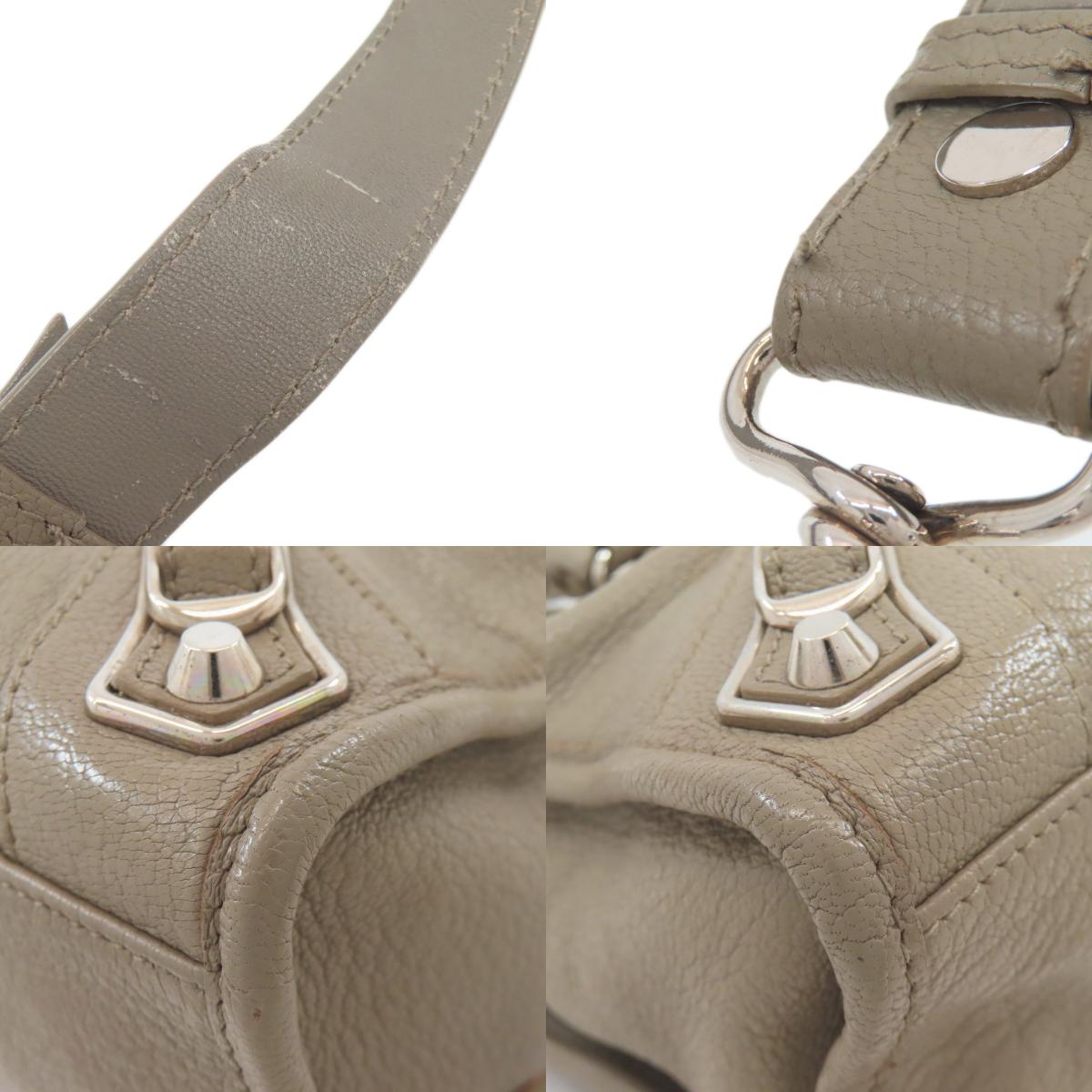 BALENCIAGA バレンシアガ 432831 クラシック メタリック エッジ シティS ハンドバッグ カーフ レディース 中古