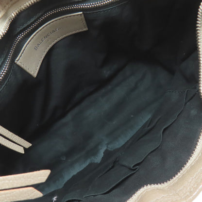 BALENCIAGA バレンシアガ 432831 クラシック メタリック エッジ シティS ハンドバッグ カーフ レディース 中古
