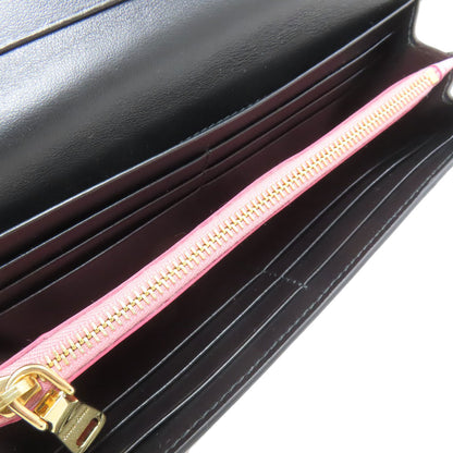 MIUMIU ミュウミュウ リボンモチーフ 長財布（小銭入れあり） レザー レディース 中古