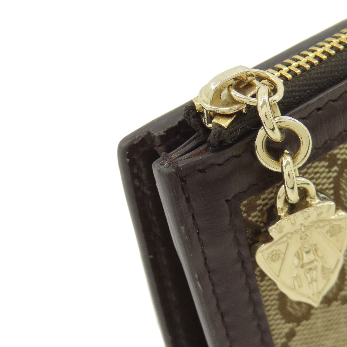 GUCCI グッチ 790036 GG柄 二つ折り財布（小銭入れあり） キャンバス レディース 中古