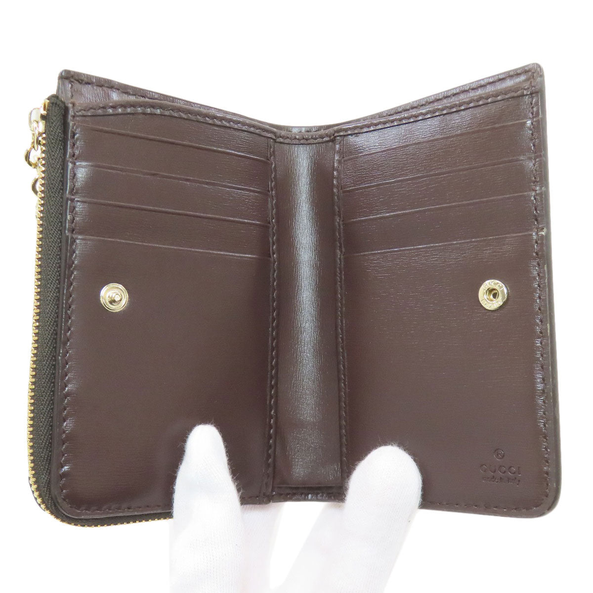 GUCCI グッチ 790036 GG柄 二つ折り財布（小銭入れあり） キャンバス レディース 中古