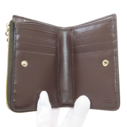 GUCCI グッチ 790036 GG柄 二つ折り財布（小銭入れあり） キャンバス レディース 中古