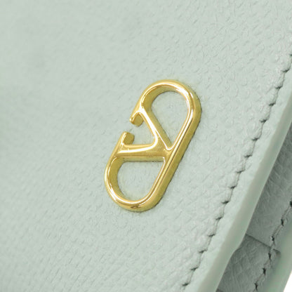 VALENTINO バレンティノ ロゴ 二つ折り財布（小銭入れあり） レザー レディース 中古