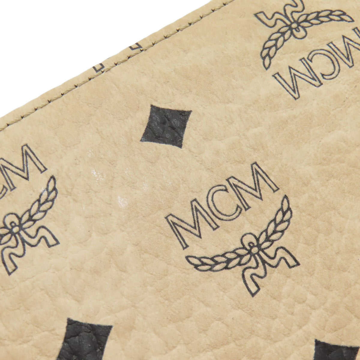 MCM エムシーエム バニティ 2WAY ハンドバッグ PVC レディース 中古