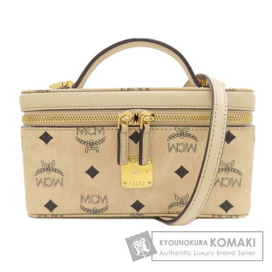 MCM エムシーエム バニティ 2WAY ハンドバッグ PVC レディース 中古