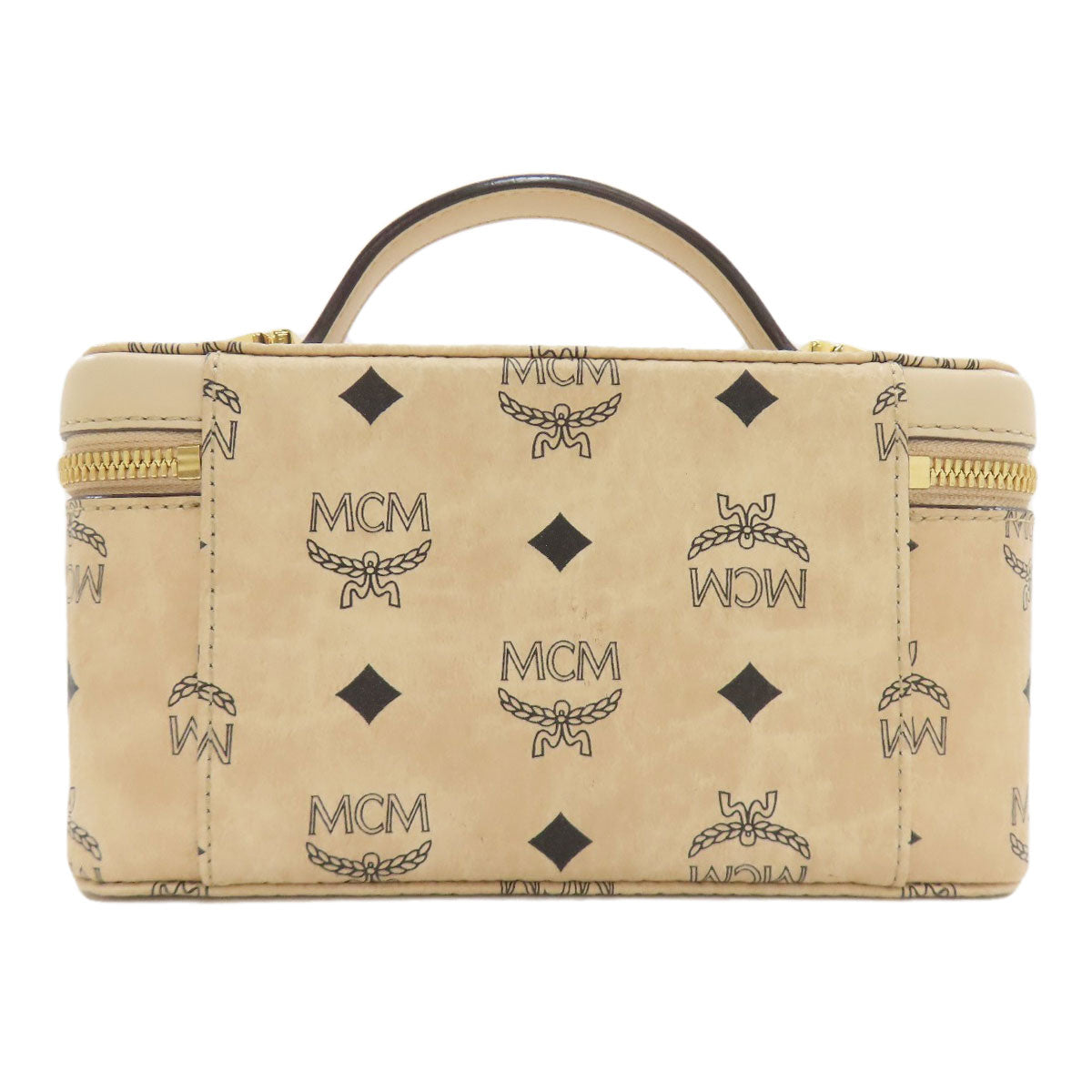 MCM エムシーエム バニティ 2WAY ハンドバッグ PVC レディース 中古