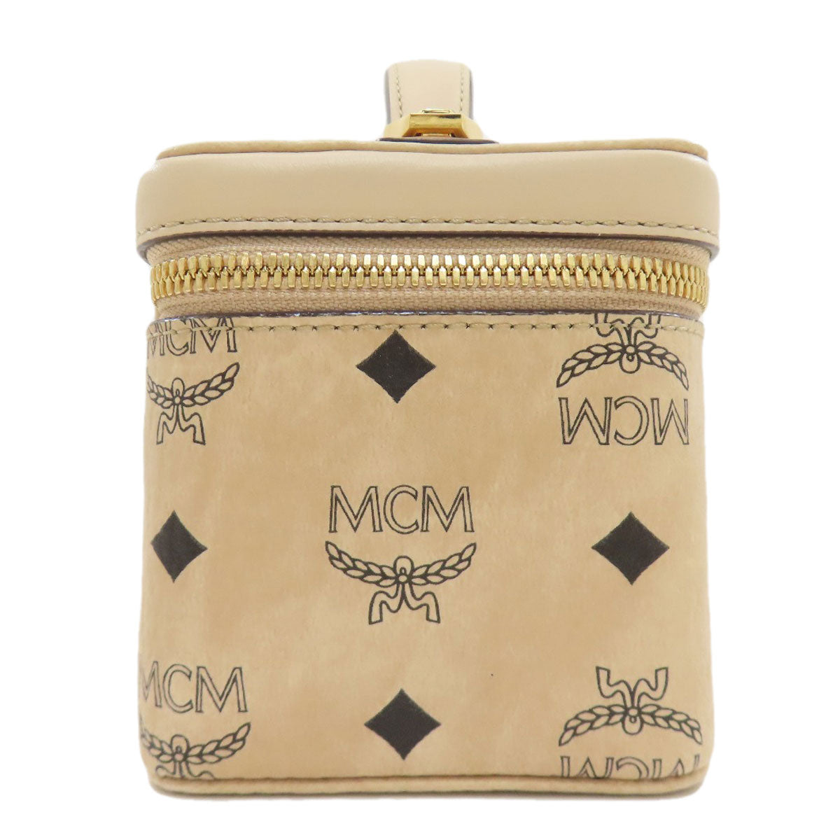 MCM エムシーエム バニティ 2WAY ハンドバッグ PVC レディース 中古