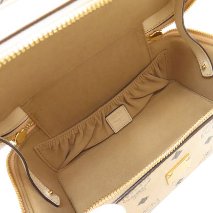 MCM エムシーエム バニティ 2WAY ハンドバッグ PVC レディース 中古