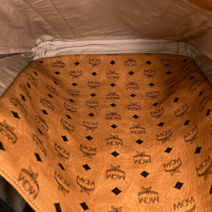 MCM エムシーエム カモフラージュ柄 トートバッグ レザー レディース 中古