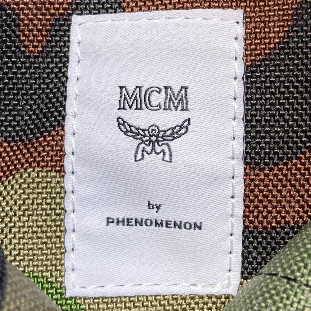 MCM エムシーエム カモフラージュ柄 トートバッグ レザー レディース 中古