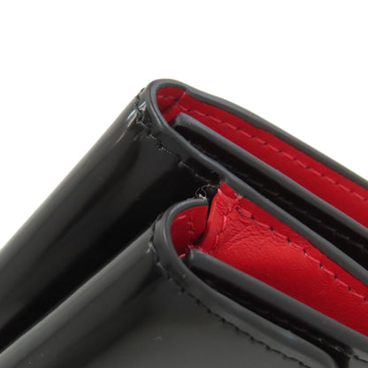 Christian Louboutin クリスチャンルブタン コンパクトウォレット 三つ折り財布 二つ折り財布（小銭入れあり） パテントレザー レディース 中古