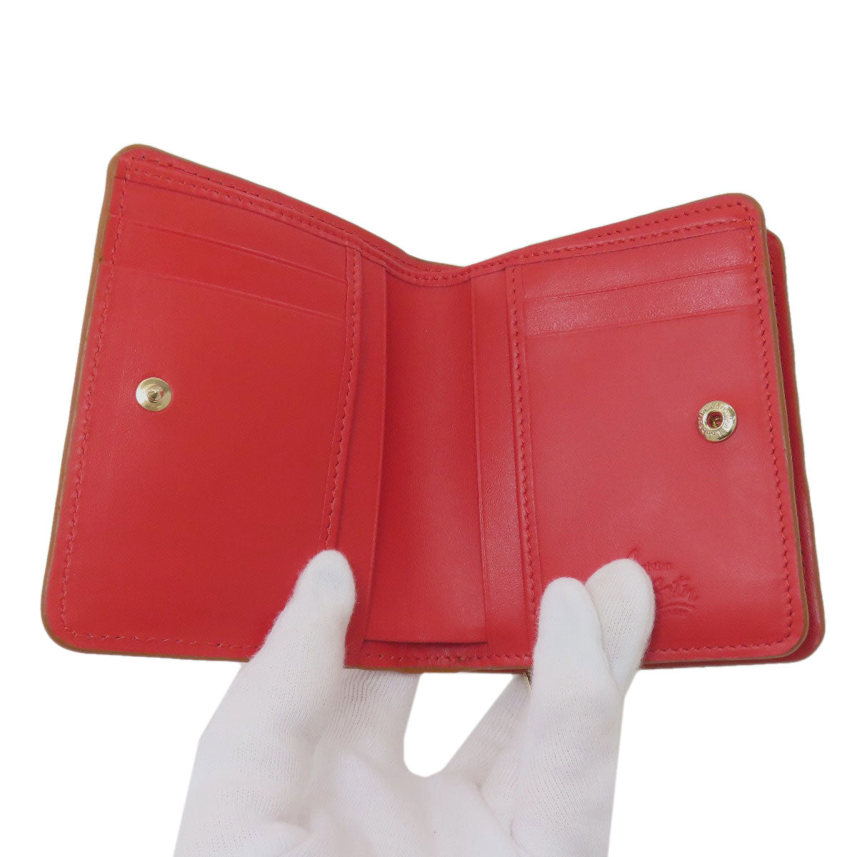 Christian Louboutin クリスチャンルブタン By My side 二つ折り財布（小銭入れあり） レザー レディース 中古