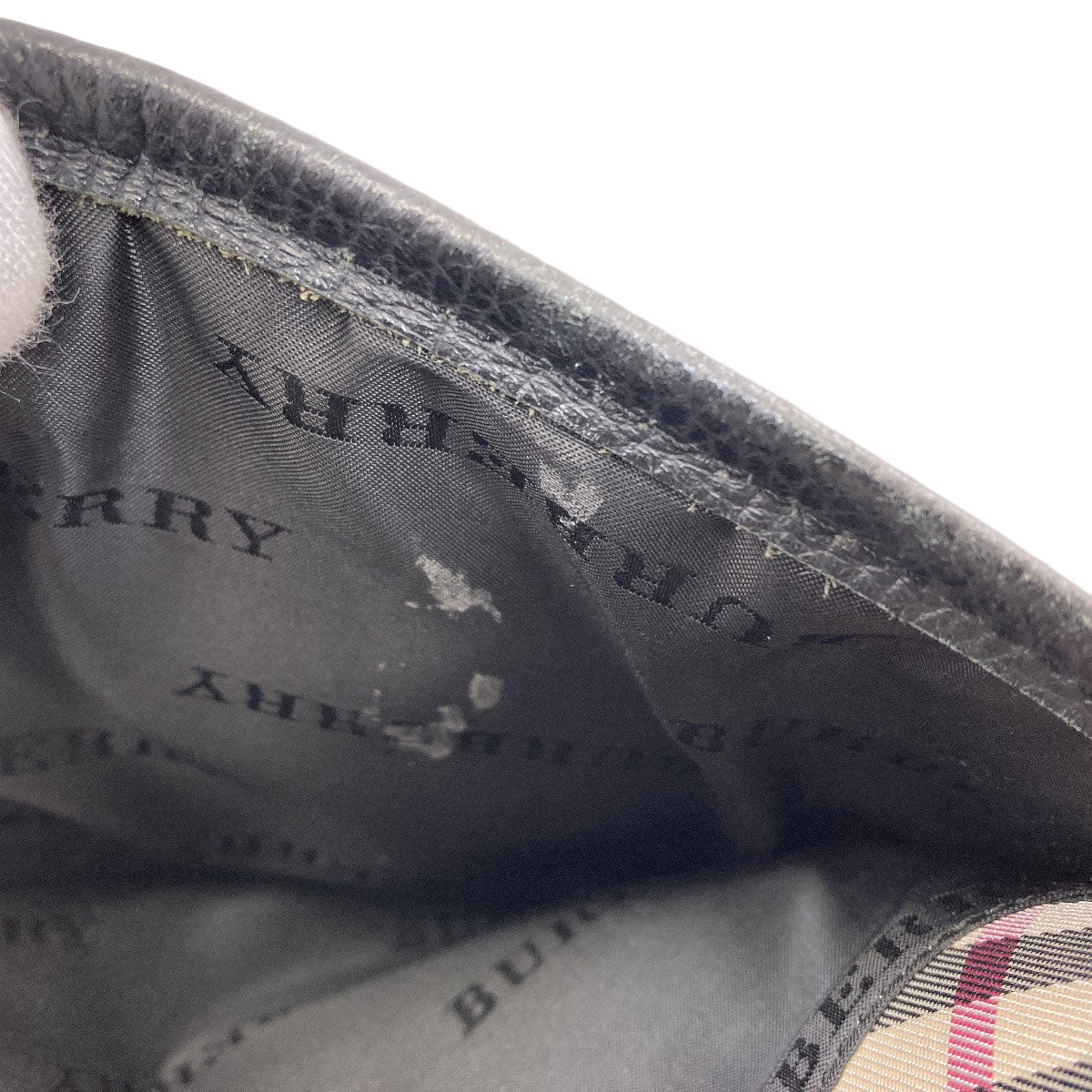 BURBERRY バーバリー バーバリーチェック ハンドバッグ ナイロン レディース 中古