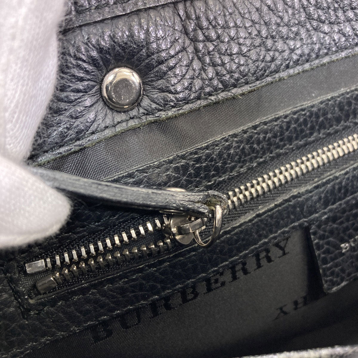 BURBERRY バーバリー バーバリーチェック ハンドバッグ ナイロン レディース 中古